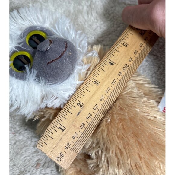 Aurora Plush Hanging Monkey 19 Inch Stuffed Animal Beige & Grey Colors - Picture 9 of 9